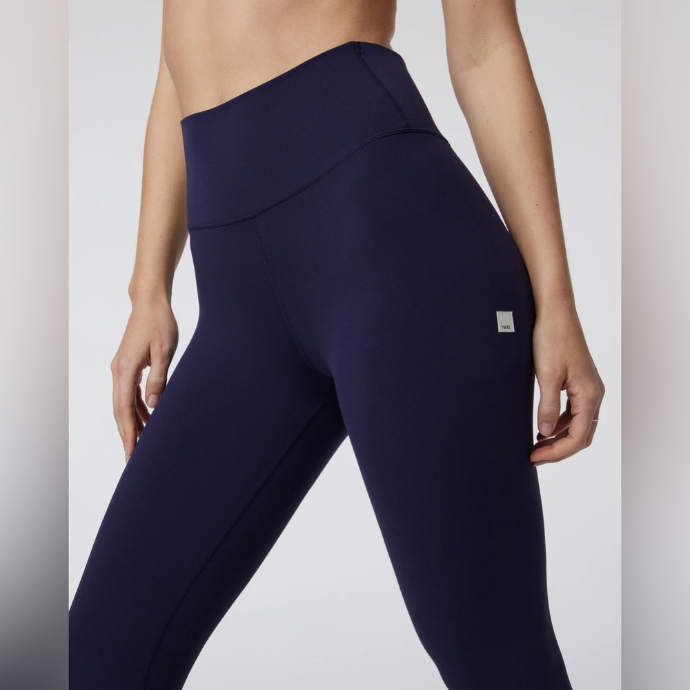 Vuori AllTheFeels High Rise Bliss Blend Jet Blue 7/8 Leggings EUC Size S #VW4018 - Picture 5 of 11